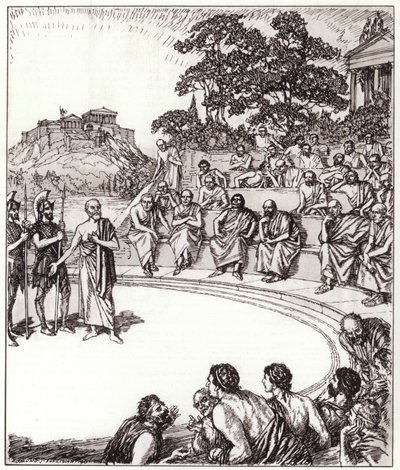 Socrates before his judges by Edmund Joseph Sullivan