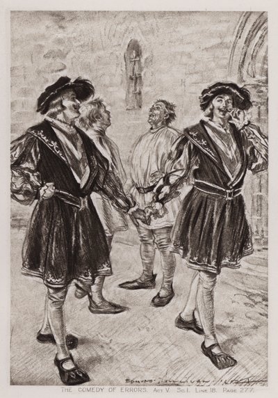 The Comedy of Errors, Act V, Scene I by Edmund Joseph Sullivan