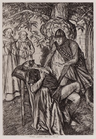 The Life and Death of King John, Act V, Scene 7 by Edmund Joseph Sullivan