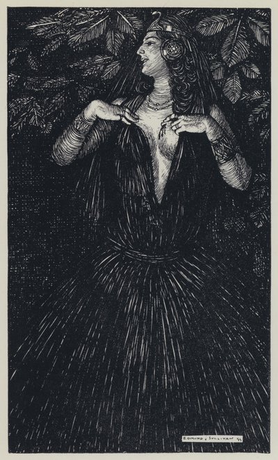 Tennyson, Illustration for A Dream of Fair Women and Other Poems by Edmund Joseph after Sullivan