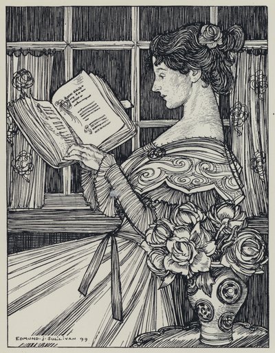 Illustration for A Dream of Fair Women and Other Poems by Edmund Joseph after Sullivan