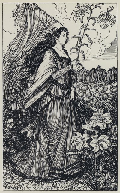 Illustration for A Dream of Fair Women and Other Poems by Edmund Joseph after Sullivan