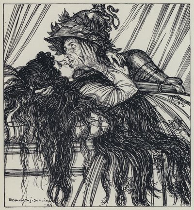 Illustration for A Dream of Fair Women and Other Poems by Edmund Joseph after Sullivan
