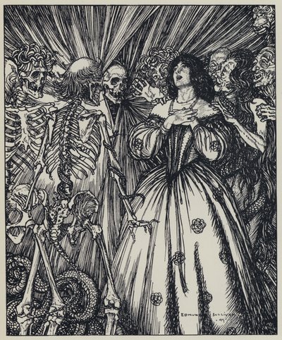 Illustration for A Dream of Fair Women and Other Poems by Edmund Joseph after Sullivan