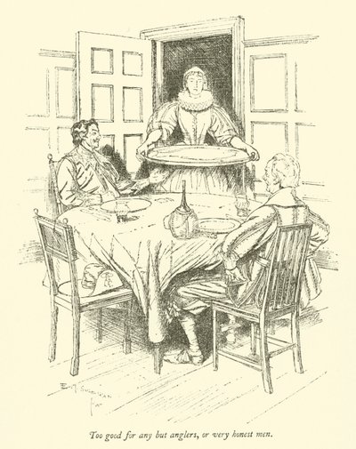 Too good for any but anglers, or very honest men by Edmund Joseph after Sullivan