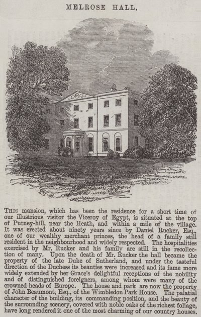 Melrose Hall by Edmund Morison Wimperis