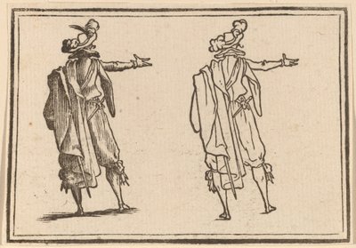 Man Seen from Behind with His Right Arm Extended by Edouard Eckman after Jacques Callot