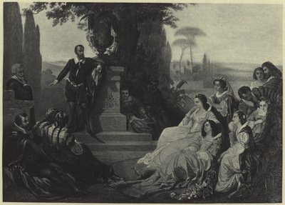Tasso at the Court of Ferrara by Edouard Ender
