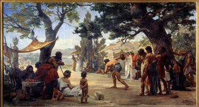 Greek Antiquity: The Discus Thrower by Edouard Joseph Dantan