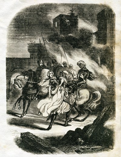 Illustration for Ivanhoe by Edouard & Lix Theodore (1830-1897) Frere