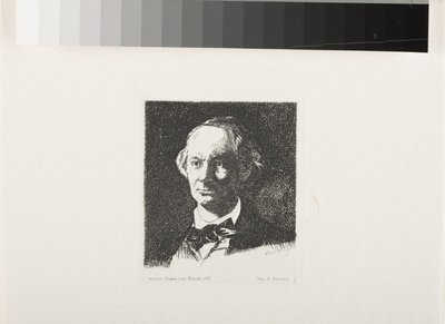 Charles Baudelaire, Full Face III by Édouard Manet