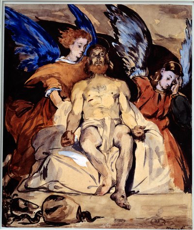 Christ with Angels by Édouard Manet