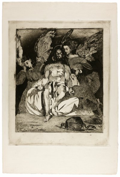 Dead Christ with Angels by Édouard Manet