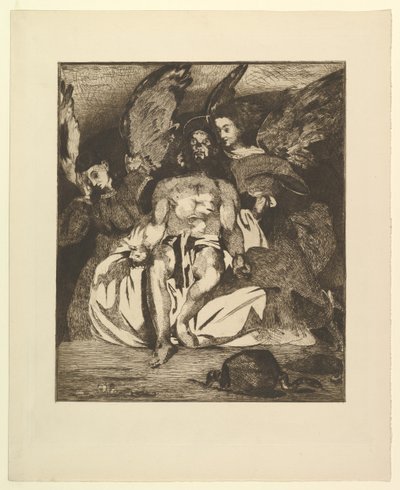 Dead Christ with Angels by Édouard Manet