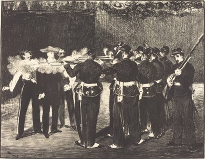 Death of Maximilian at Queretaro by Édouard Manet
