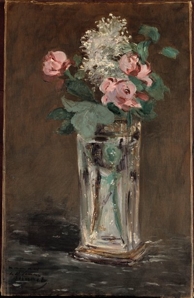Flowers in a Crystal Vase by Édouard Manet