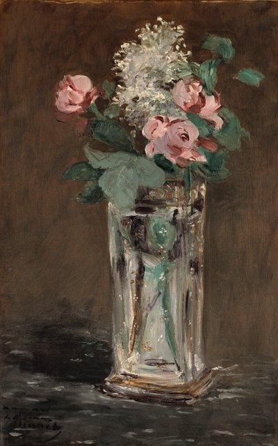 Flowers in a Crystal Vase by Édouard Manet
