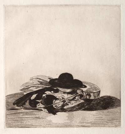 Frontispiece for an Edition of Etchings: Hat and Guitar by Édouard Manet