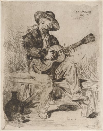 The Spanish Singer, or The Guitarist by Édouard Manet