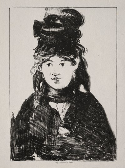 Portrait of Berthe Morisot, 1872 by Édouard Manet