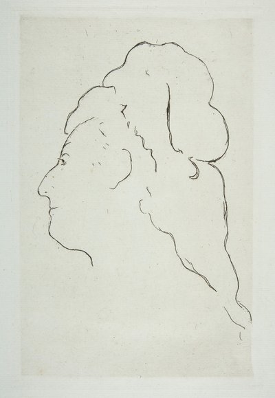 Profile of Eva Gonzales turned to the left, ca. 1870 by Édouard Manet