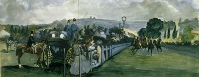 Race Course at Longchamps by Édouard Manet