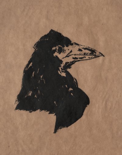Raven Head by Édouard Manet