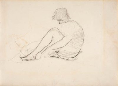Seated Woman (A Light Sketch of a Man