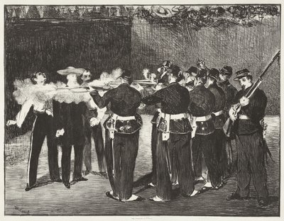 The Execution of Emperor Maximilian by Edouard Manet