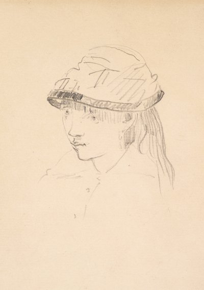 Young Girl in Round Hat, 1878-79 by Édouard Manet