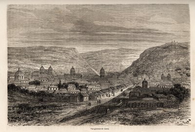 General view of Cusco, former capital of the Incas by Edouard Riou