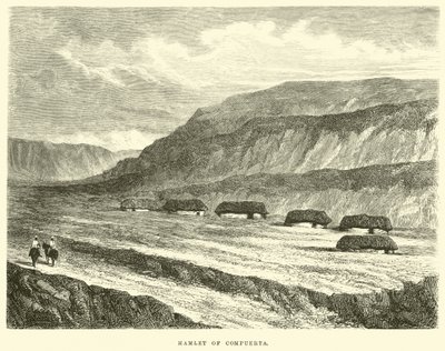 Hamlet of Compuerta by Edouard Riou