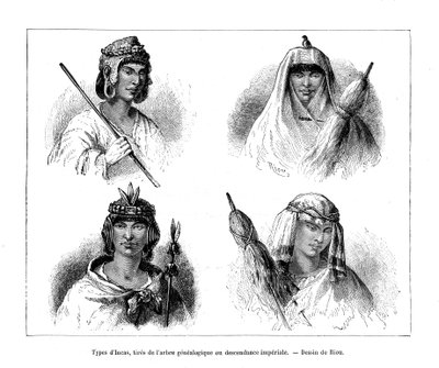 Inca Types, Peru, 19th Century by Edouard Riou