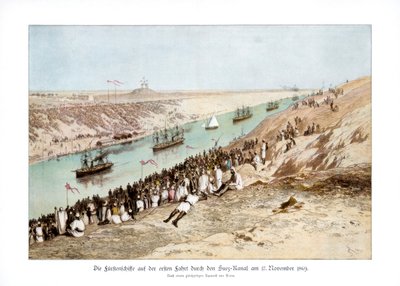 The inauguration of the Suez Canal, 17 November 1869 by Edouard Riou