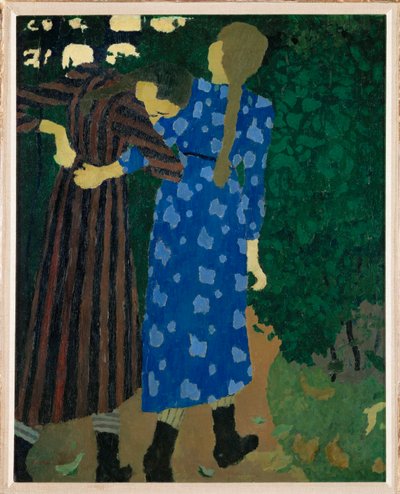 Girls Taking a Walk by Edouard Vuillard