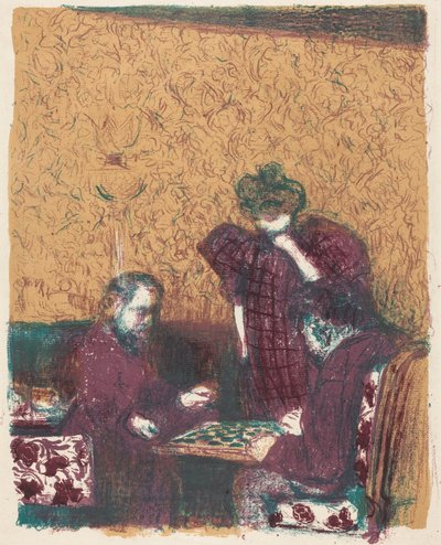 Game of Checkers by Edouard Vuillard