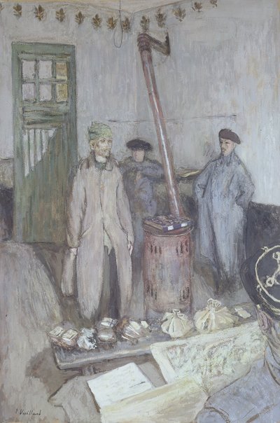 Interrogation of a German Prisoner by a French Officer, 1917 by Edouard Vuillard