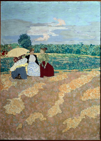 The Public Gardens: The Conversation (detail) by Edouard Vuillard