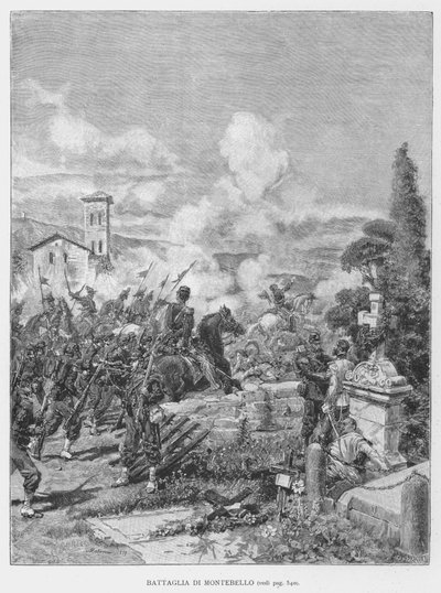 Battle of Montebello by Edouardo Matania