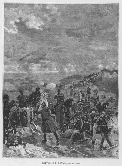 Battle of Novara by Edouardo Matania