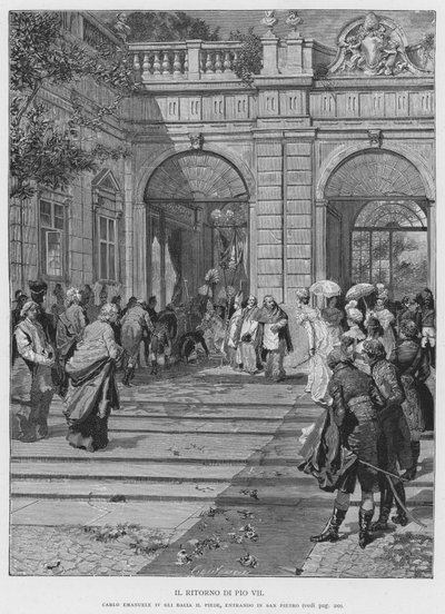 The Return of Pius VII by Edouardo Matania