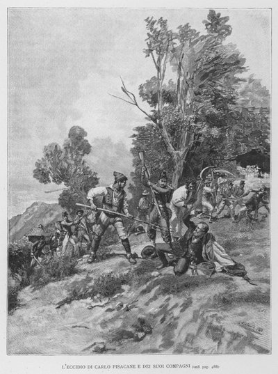 The Massacre of Carlo Pisacane and His Companions by Edouardo Matania