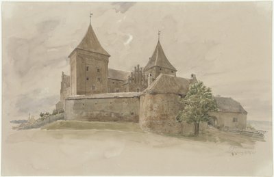 The Neidenburg Castle by Eduard Gaertner
