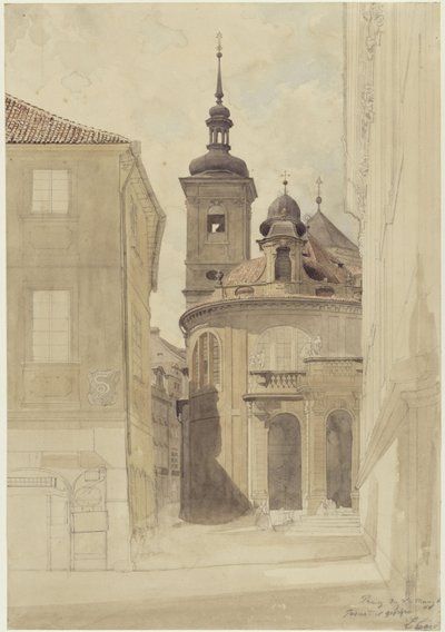 The Jesuit Church in Prague by Eduard Gaertner
