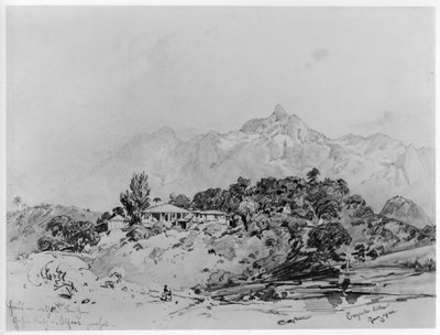 View of a Villa in Engenho Velho, near Rio de Janeiro by Eduard Hildebrandt