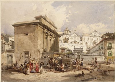 Fountain in Rio de Janeiro by Eduard Hildebrandt