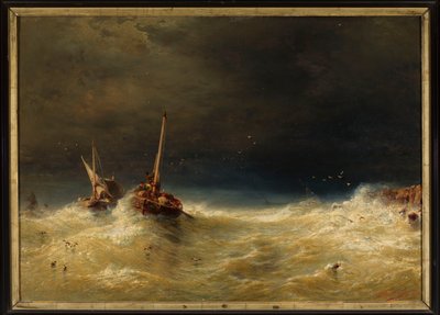 Sea Storm by Eduard Hildebrandt