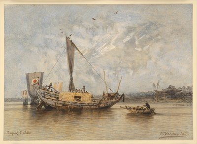 Junk at Jeddo by Eduard Hildebrandt