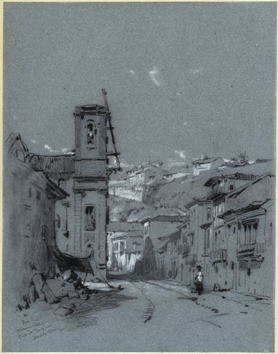 Rua de Misericordia in Rio de Janeiro by Eduard Hildebrandt