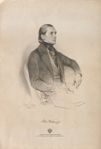 Portrait of Pianist and Composer Rudolf Heinrich Willmers by Eduard Kaiser